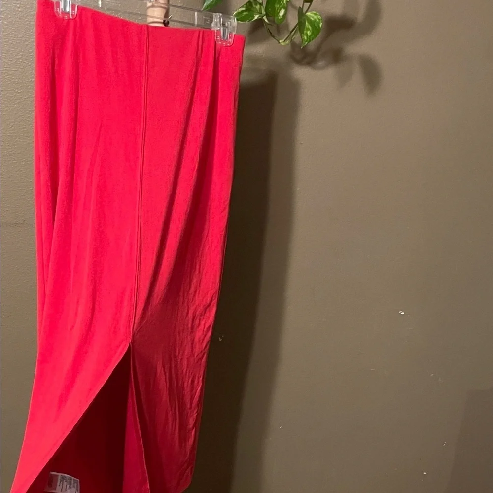 Free People Vibrant Red Maxi Skirt